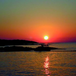 FKK-Urlaub in La Chiappa auf Korsika - Sonnenuntergang