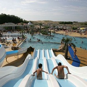 FKK-Urlaub CHM Montalivet Atlantikküste Frankreich - Wasserrutsche