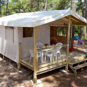 FKK-Urlaub CHM Montalivet Atlantikküste Frankreich - Zelt "Ecolodge"