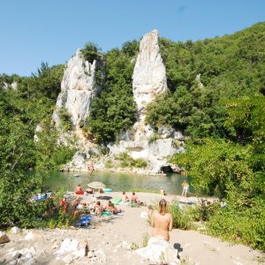 FKK-Urlaub Domaine de la Sablière Frankreich - am Fluß