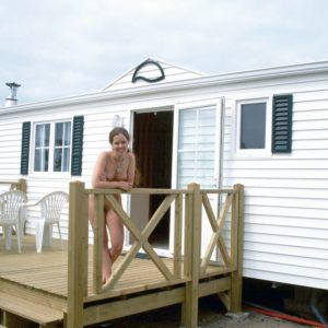 FKK-Urlaub Euronat Atlantikküste Frankreich - Mobilhome mit Terrasse