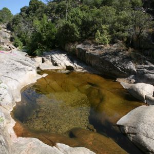 FKK-Urlaub U Furu Korsika - Baden im Fluß