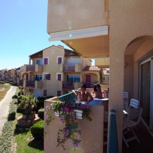 FKK-Urlaub Oasis Village Mittelmeer Frankreich - Balkon Meerseite