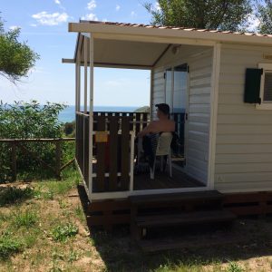 FKK-Urlaub Pizzo Greco Kalabrien Italien - Mobilhome Euclide mit Meerblick