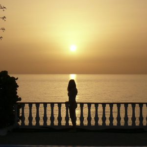 FKK-Urlaub Finca del Mar Charco del Palo Lanzarote - Sonnenuntergang