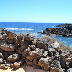 FKK-Urlaub Casa Finisterre Lanzarote Kanarische Inseln - Geschützter Platz oberhalb der Badebucht