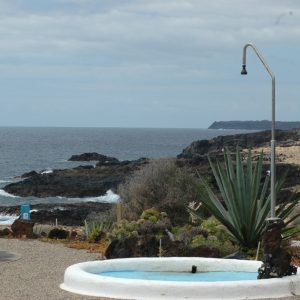 FKK-Urlaub Finca del Mar Charco del Palo Lanzarote - Außendusche