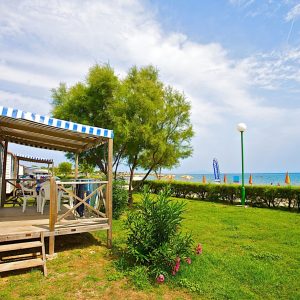 FKK-Urlaub Kamp Kažela Kroatien Istrien - Mobilhome mit Terrasse
