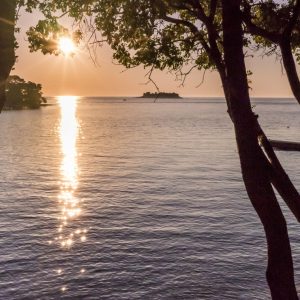 FKK-Urlaub Koversada Vrsar Kroatien - Safari-Zelte Meerblick von der Terrasse