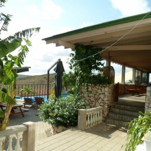 FKK-Urlaub The Natural Curaçao Karibik - Terrasse am Bungalow