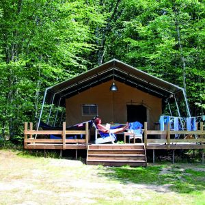 FKK-Urlaub Creuse Nature Limousin Frankreich - Safari Zelt