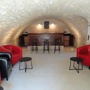 FKK-Urlaub Domaine La Quiquier Frankreich - Die Bar für eine gemütliche Runde