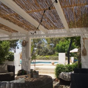 FKK-Urlaub mit Miramare Reisen - Finca Robusto Spanien überdachte Terrasse