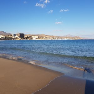 FKK-Urlaub in Spanien an der Costa Blanca mit Miramare Reisen - Lavinia Naturist Resort - Meer und Skyline