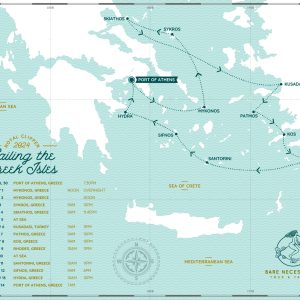 Route Royal Clipper 2024 AB/an Athen