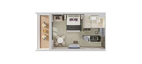 FKK Kreuzfahrt Big Nude Boat 2027 "Norwegian Jewel" mit MIRAMARE REISEN - Kabinen