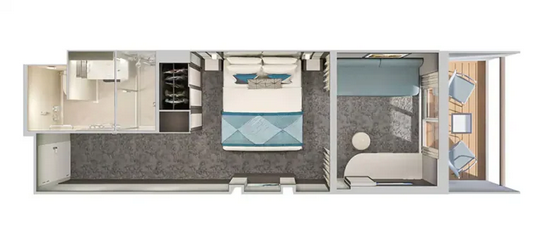 FKK Kreuzfahrt Big Nude Boat 2027 "Norwegian Jewel" mit MIRAMARE REISEN - Kabinen