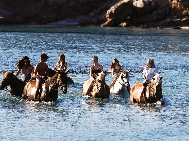 FKK-Urlaub in La Chiappa auf Korsika - Reiten im Meer
