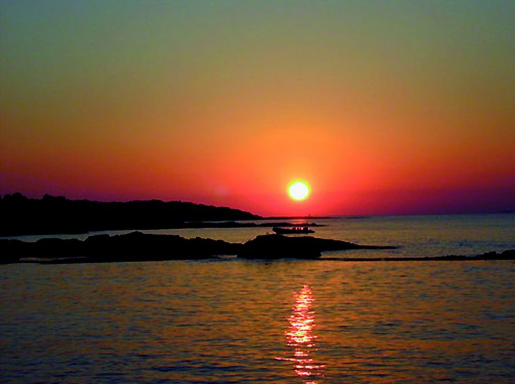 FKK-Urlaub in La Chiappa auf Korsika - Sonnenuntergang