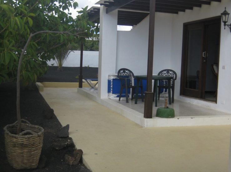 FKK-Urlaub Villa Blanca Charco del Palo Lanzarote - Terrasse