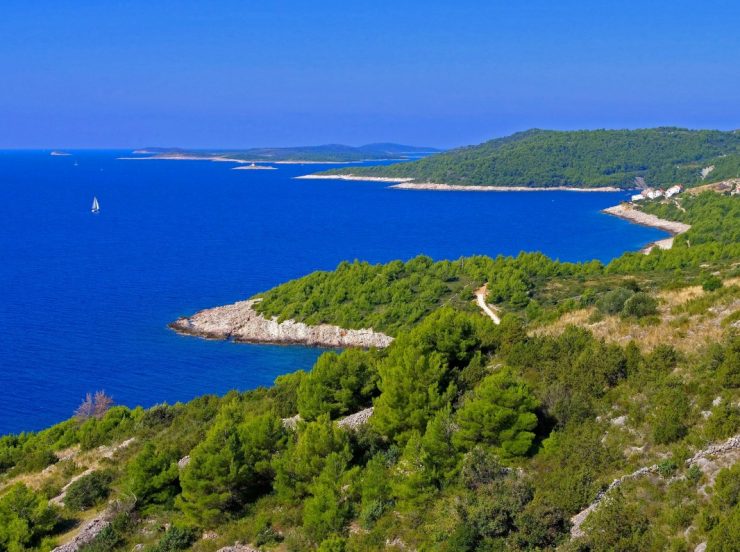 Kleine FKK-Kreuzfahrt vor der kroatischen Küste