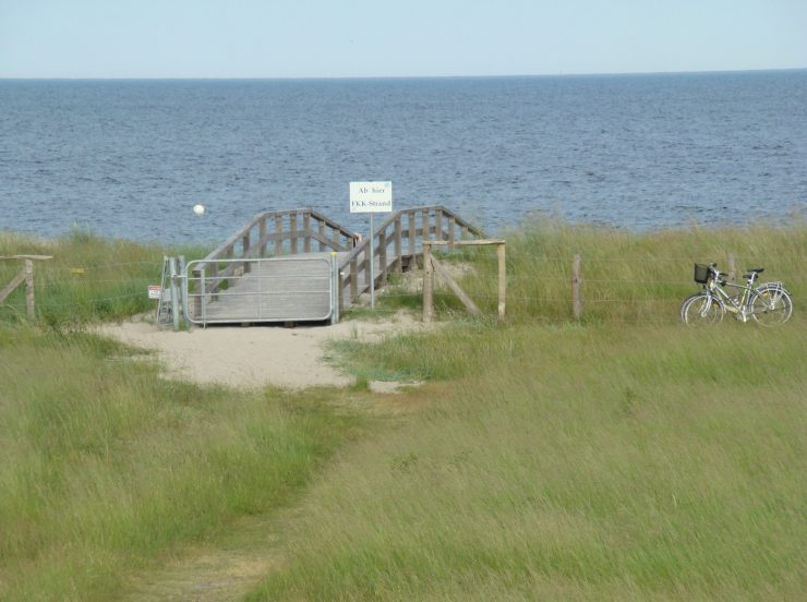 FKK Resort Rosenfelder Strand - Weg zum Strand