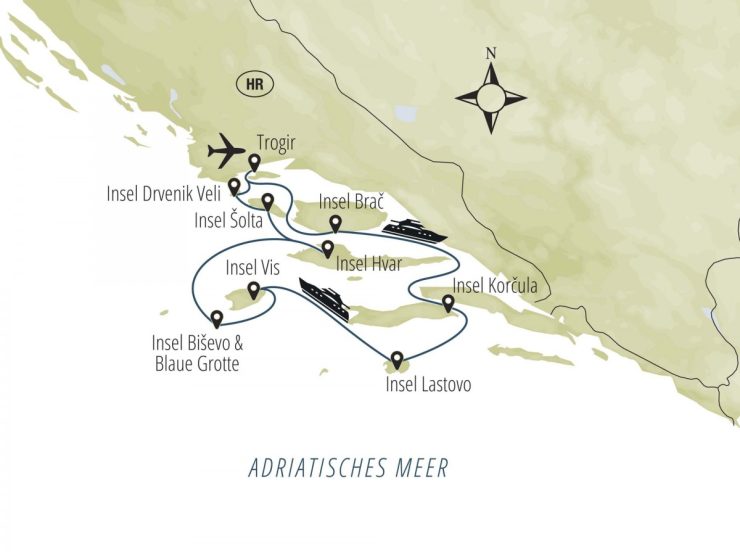 FKK Urlaub mit Miramare Reisen - FKK Kreuzfahrt Adria mit MS Orkan - Mali Losinj